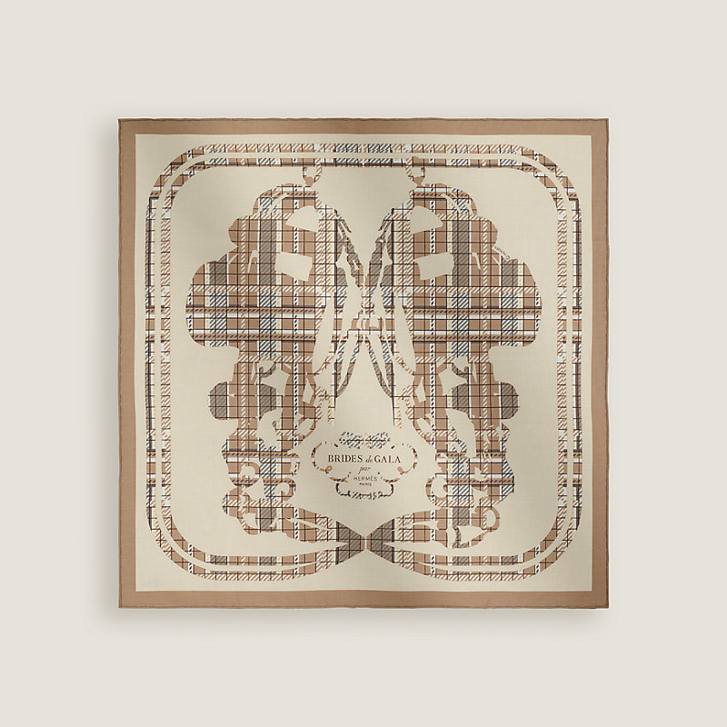 Brides de Gala Tartan handkerchief | Hermès Thailand